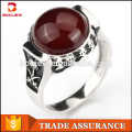 Alibaba website turkish fine jewelry red agate rings for men